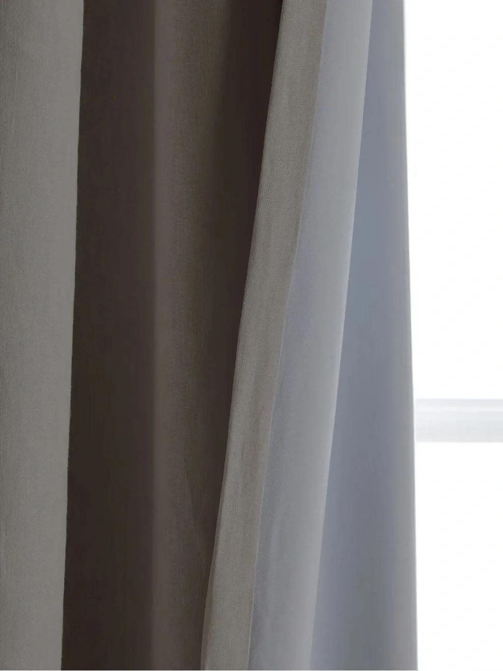 NWT QUINCE Set Of 2 48x84 European Linen True Blackout Curtains Cloud 9282